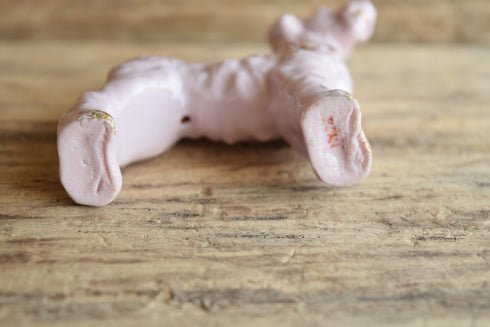 Pink Porcelain Dog